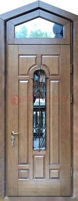 Железная дверь Винорит с фрамугой для частного дома ДФГ-34 в Чехове