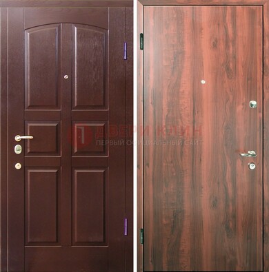 Офисная входная дверь с МДФ ламинат внутри ДМ-101 в Йошкар-Оле