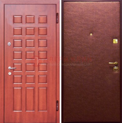 Входная дверь с МДФ и винилискожей ДМ-178 для офиса в Саратове