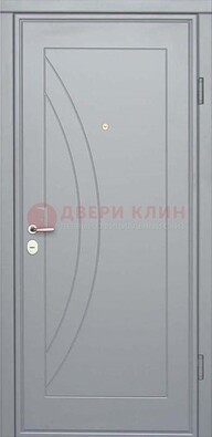 Белая железная дверь с МДФ ДМ-29 в квартиру в Чехове