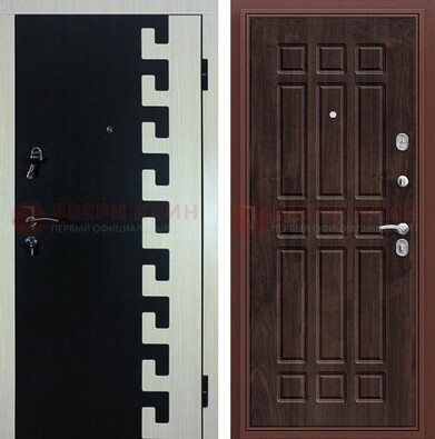 Стальная дверь с МДФ панелями в квартиру ДМ-367 в Чехове