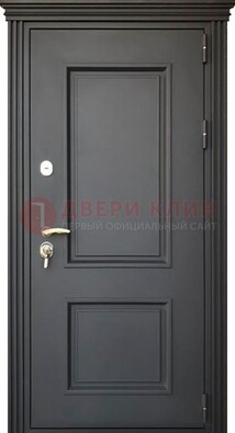 Чёрная дверь с МДФ ДМ-520 в Голицино