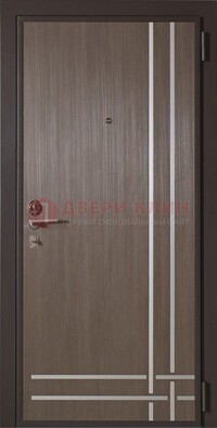 Квартирная стальная дверь с МДФ с декоративными вставками ДМ-89 в Чехове