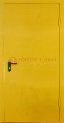 Желтая железная дверь с нитроэмалью ДН-5 в Вологде