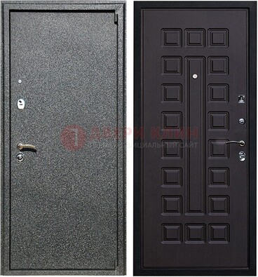 Черная стальная дверь с порошковым покрытием ДП-196 в Курске
