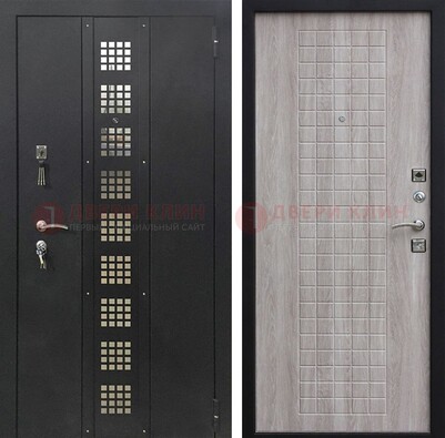 Железная дверь с порошковым покрытием Медный антик/Капучино  ДП-233 в Чехове