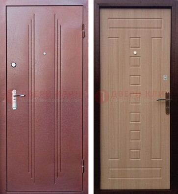 Стальная дверь с порошковым напыление цвета медный антик ДП-249 в Краснодаре