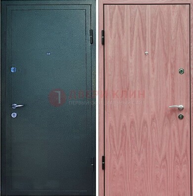 Черная входная дверь с порошковым покрытием ДП-32 в Йошкар-Оле