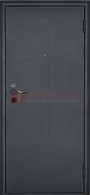 Черная железная дверь с порошковым напылением ДП-69 в Чехове