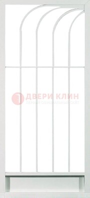 Белая металлическая решетчатая дверь ДР-17 в Чехове