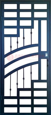 Современная металлическая решетчатая дверь ДР-38 в Чехове
