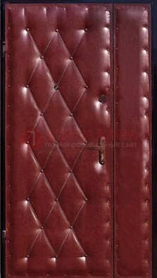 Бордовая тамбурная дверь ДТМ-25 в Фрязино