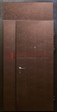 Тамбурная дверь с верхней фрамугой с винилискожей ДТМ-7 в Чехове