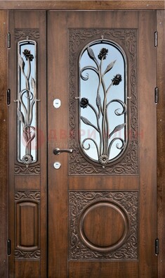 Железная дверь с виноритом и ковкой ДВТ-180 в Чехове