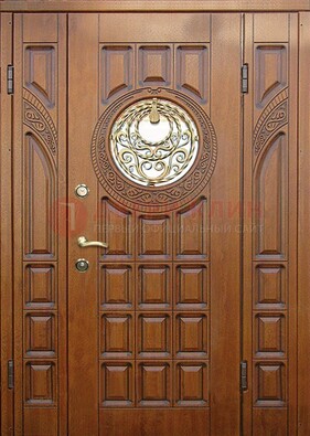 Металлическая филенчатая дверь с виноритом ДВТ-191 в Чехове