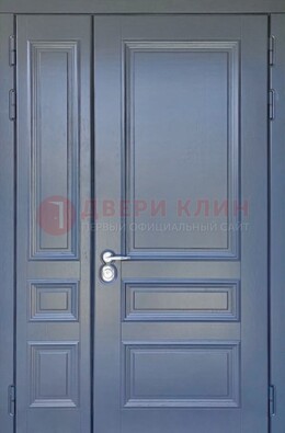 Темно-серая железная дверь с виноритом ДВТ-242 в Чехове