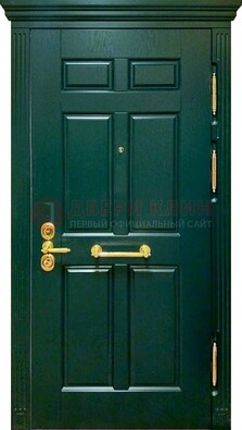 Классическая зеленая дверь с виноритом на улицу ДВТ-248 в Чехове