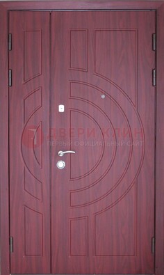 Красная железная дверь с виноритом ДВТ-3 в Чехове