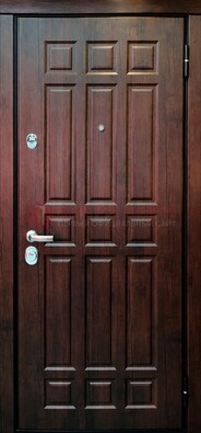 Темная стальная дверь с виноритом ДВТ-45 в Чехове