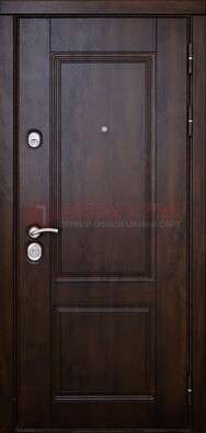 Темная железная дверь с виноритом ДВТ-4 в Чехове