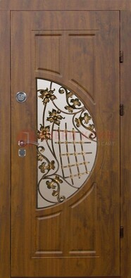 Стальная филенчатая дверь с виноритом и МДФ ДВТ-84 в Чехове