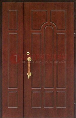 Стальная полуторная дверь для частного дома ПЛ-13 в Чехове