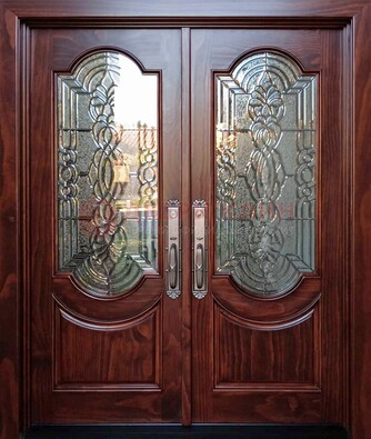 Классическая железная дверь с массивом дуба для входа ВЖ-23 в Чехове